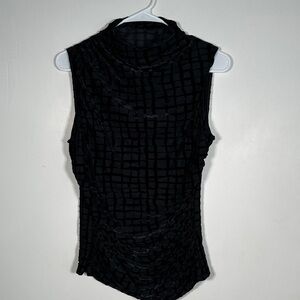 Calvin Klein Black Grid Pattern Tank Top